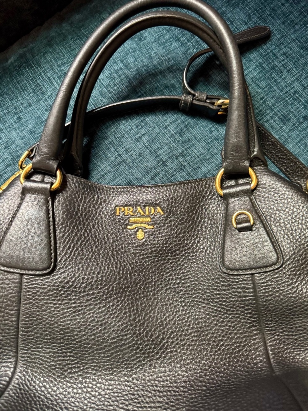 Prada Vitello Phenix Leather Top Handle Bag - Picture 3 of 11